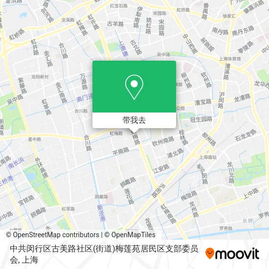 中共闵行区古美路社区(街道)梅莲苑居民区支部委员会地图