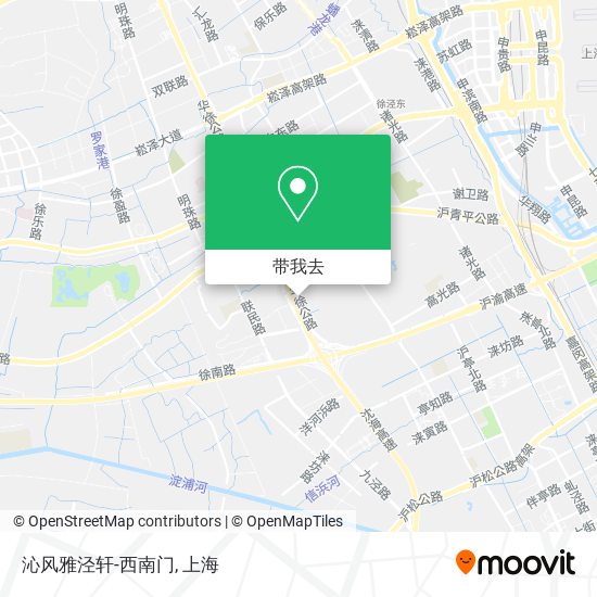 沁风雅泾轩-西南门地图