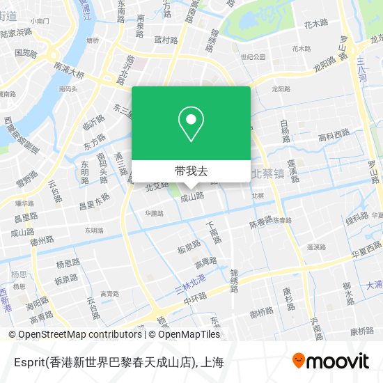 Esprit(香港新世界巴黎春天成山店)地图