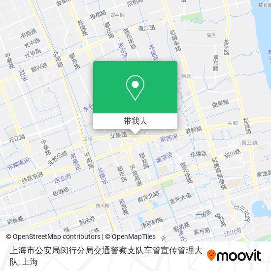 上海市公安局闵行分局交通警察支队车管宣传管理大队地图
