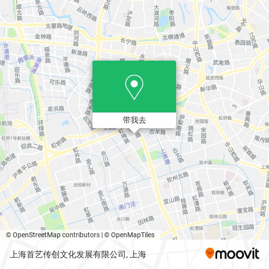 上海首艺传创文化发展有限公司地图