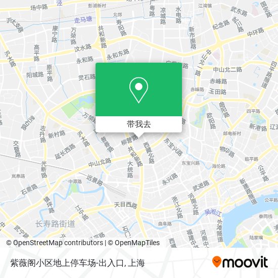 紫薇阁小区地上停车场-出入口地图