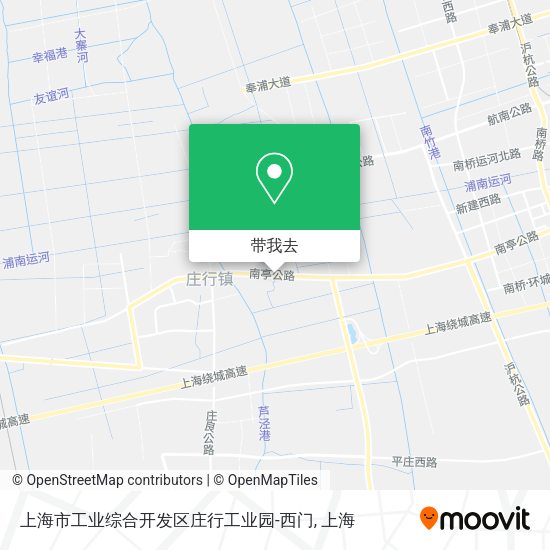 上海市工业综合开发区庄行工业园-西门地图