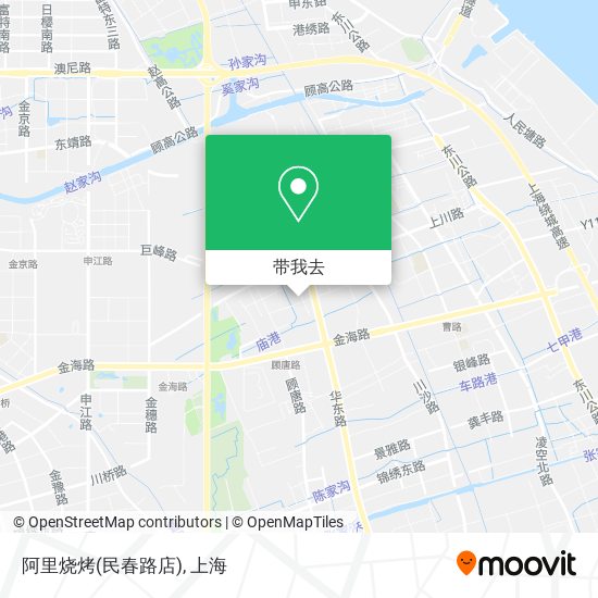 阿里烧烤(民春路店)地图