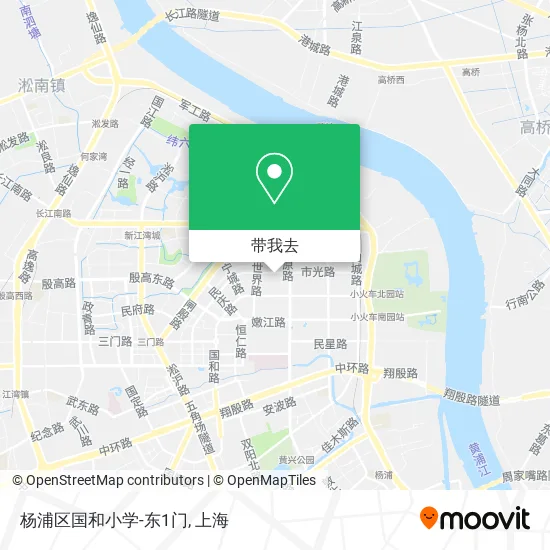 杨浦区国和小学-东1门地图