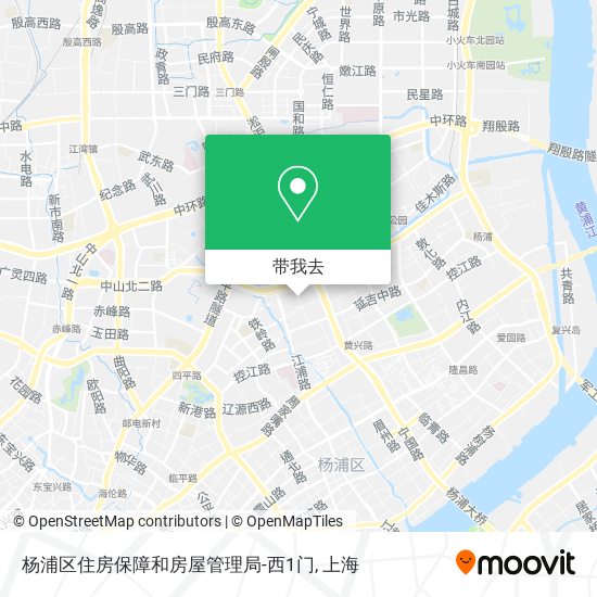 杨浦区住房保障和房屋管理局-西1门地图