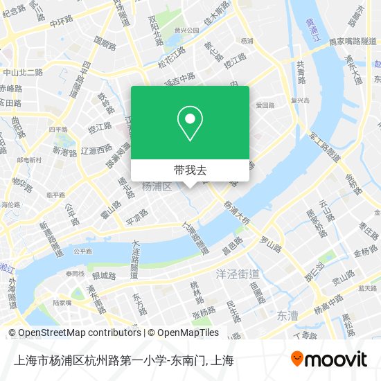 上海市杨浦区杭州路第一小学-东南门地图