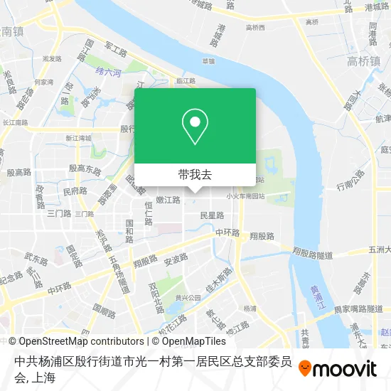 中共杨浦区殷行街道市光一村第一居民区总支部委员会地图
