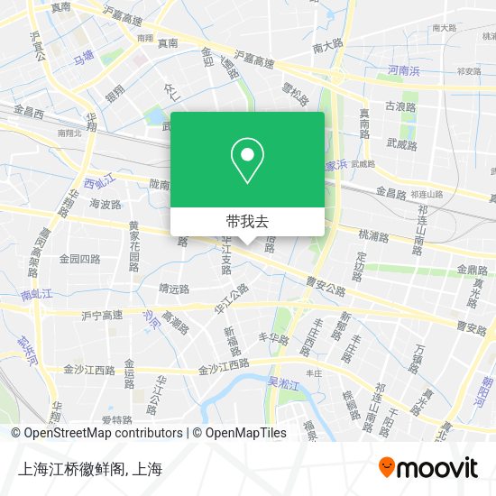 上海江桥徽鲜阁地图