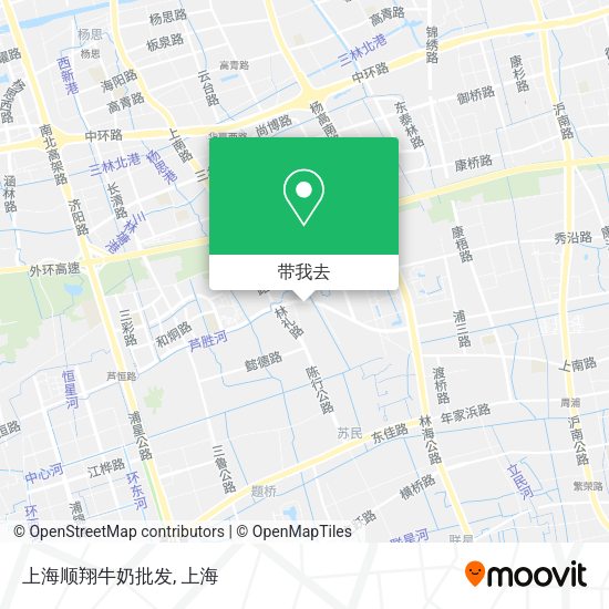 上海顺翔牛奶批发地图