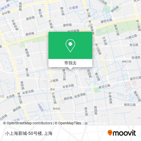 小上海新城-50号楼地图