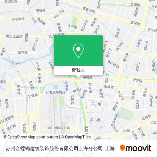 苏州金螳螂建筑装饰股份有限公司上海分公司地图
