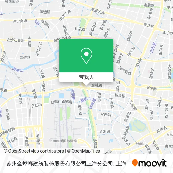 苏州金螳螂建筑装饰股份有限公司上海分公司地图