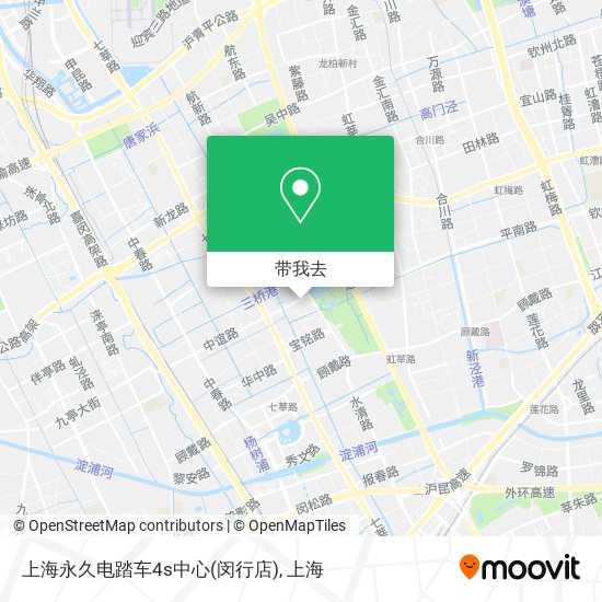 上海永久电踏车4s中心(闵行店)地图