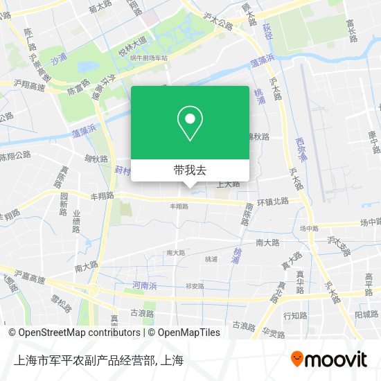 上海市军平农副产品经营部地图