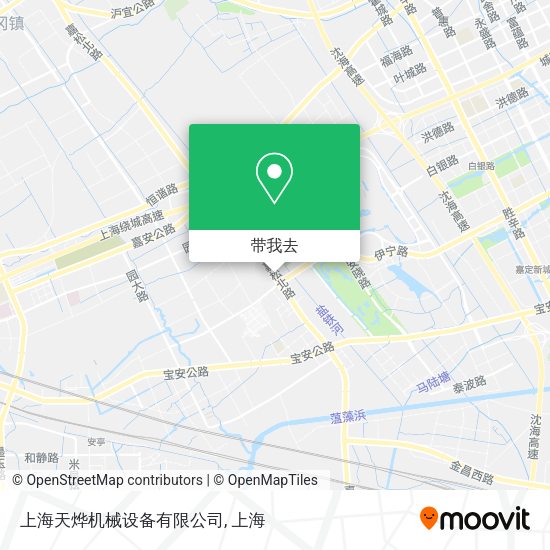 上海天烨机械设备有限公司地图