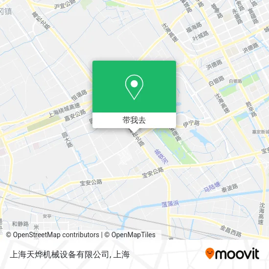 上海天烨机械设备有限公司地图