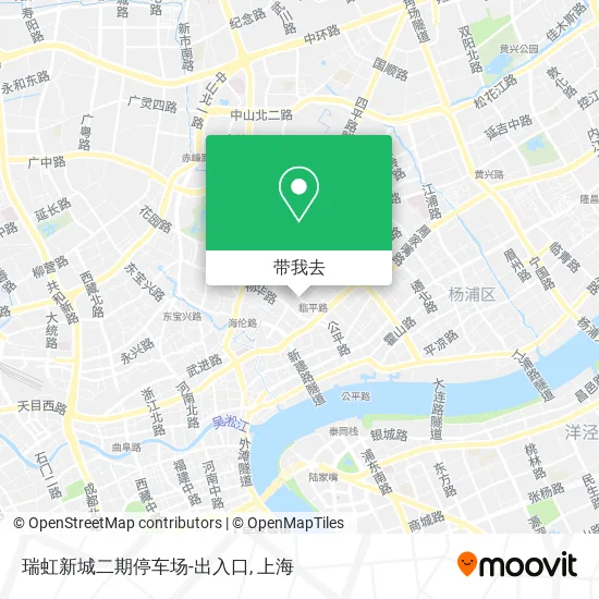 瑞虹新城二期停车场-出入口地图