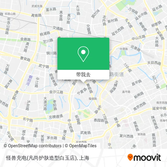 怪兽充电(凡尚护肤造型白玉店)地图