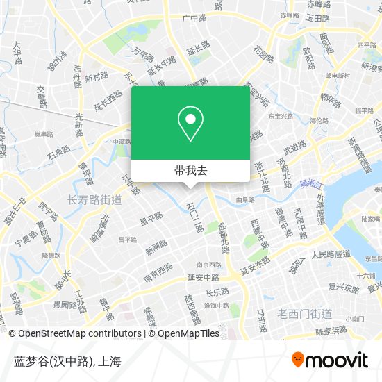 蓝梦谷(汉中路)地图