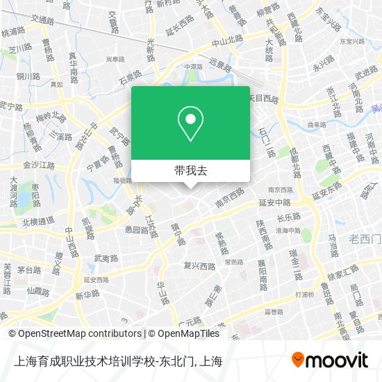 上海育成职业技术培训学校-东北门地图