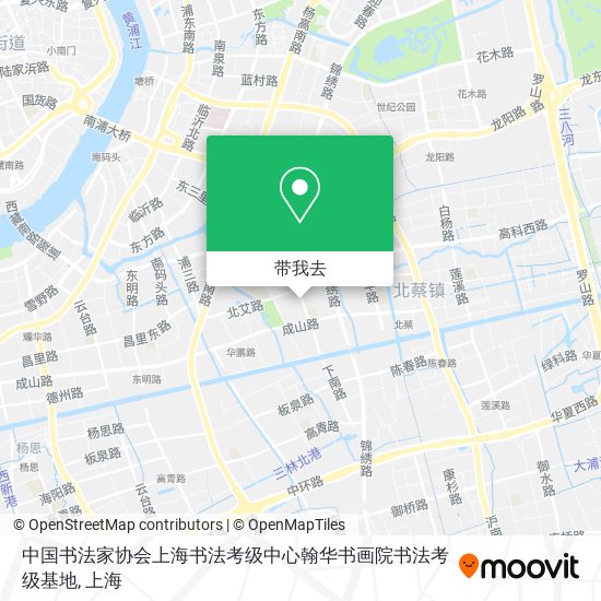 中国书法家协会上海书法考级中心翰华书画院书法考级基地地图