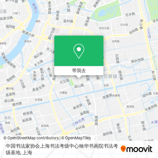 中国书法家协会上海书法考级中心翰华书画院书法考级基地地图