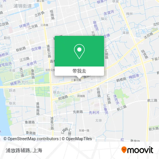 浦放路辅路地图
