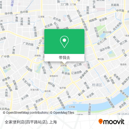 全家便利店(四平路站店)地图