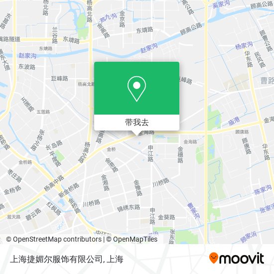 上海捷媚尔服饰有限公司地图