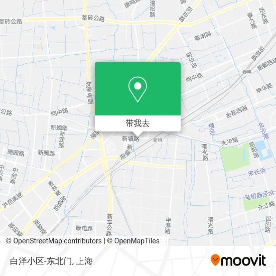 白洋小区-东北门地图