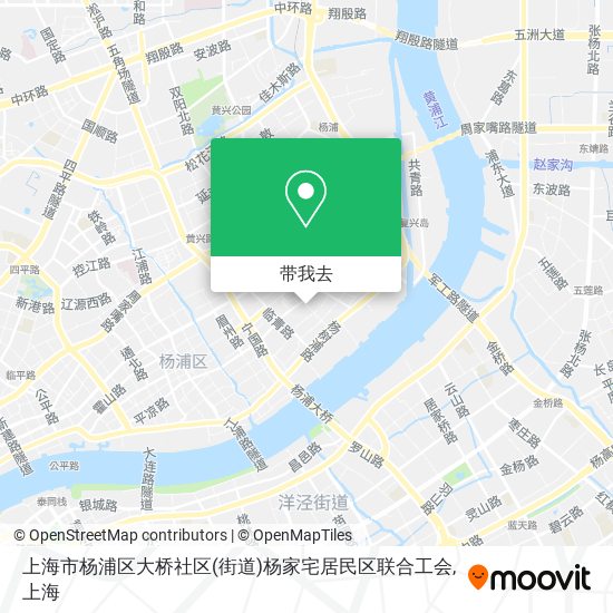 上海市杨浦区大桥社区(街道)杨家宅居民区联合工会地图