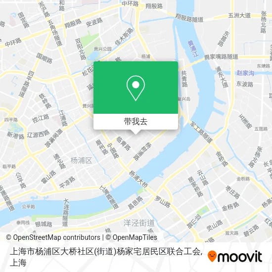 上海市杨浦区大桥社区(街道)杨家宅居民区联合工会地图