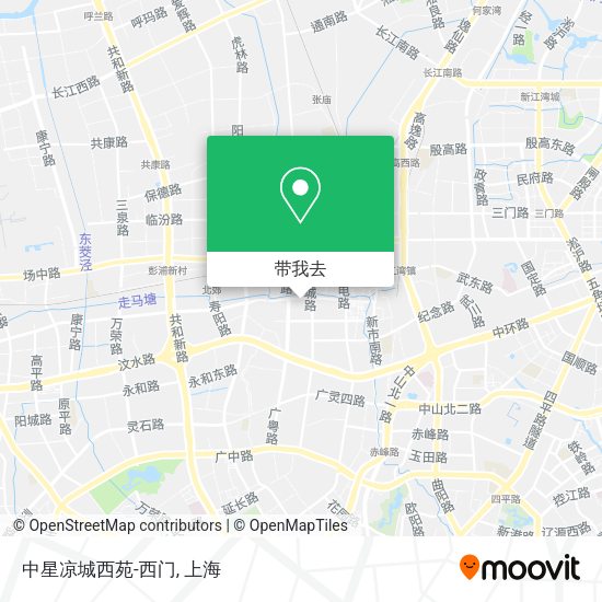 中星凉城西苑-西门地图
