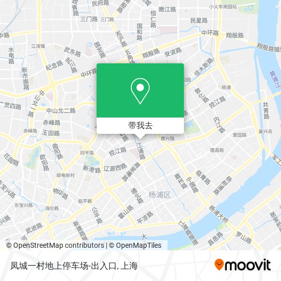 凤城一村地上停车场-出入口地图