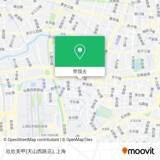 欣欣美甲(天山西路店)地图