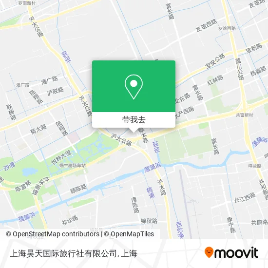 上海昊天国际旅行社有限公司地图
