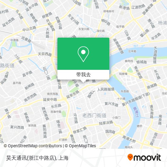 昊天通讯(浙江中路店)地图