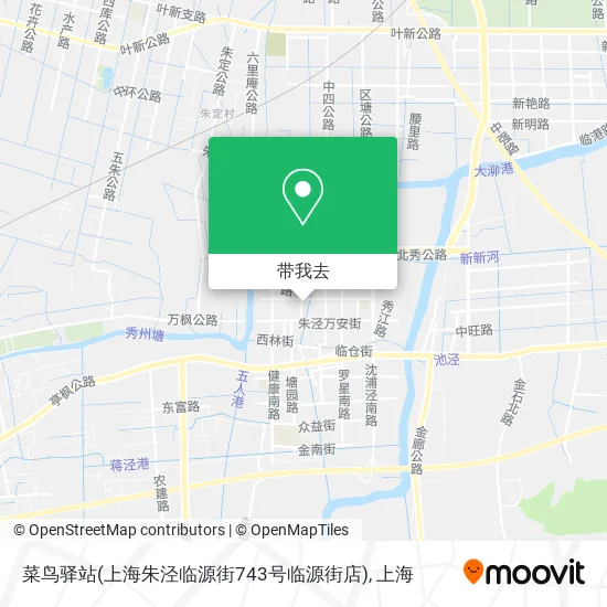 菜鸟驿站(上海朱泾临源街743号临源街店)地图