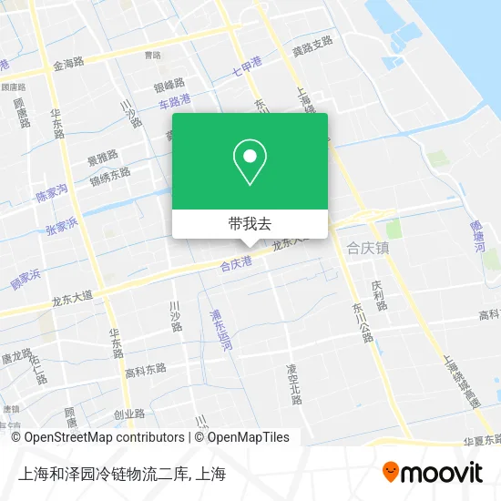 上海和泽园冷链物流二库地图