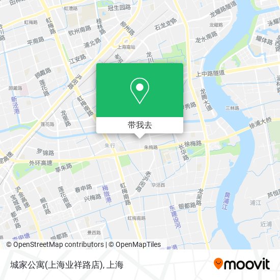 城家公寓(上海业祥路店)地图