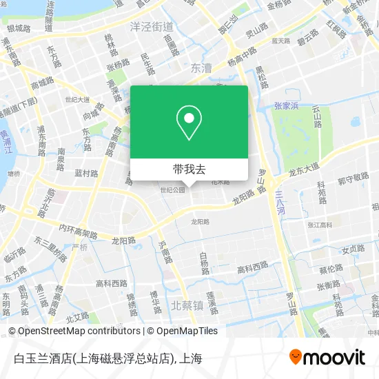 白玉兰酒店(上海磁悬浮总站店)地图