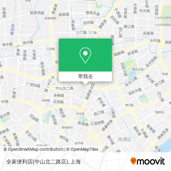 全家便利店(中山北二路店)地图