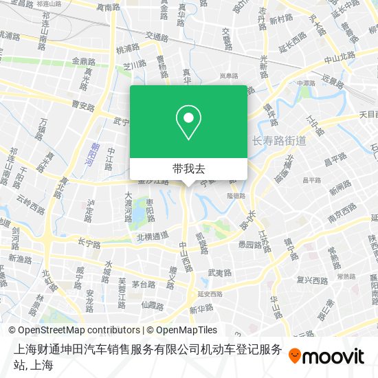 上海财通坤田汽车销售服务有限公司机动车登记服务站地图