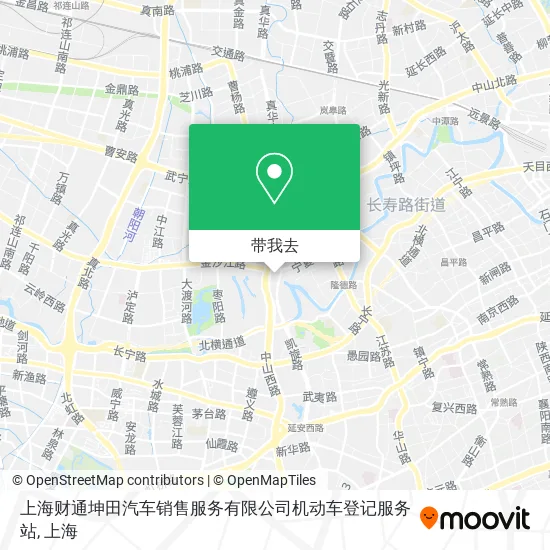 上海财通坤田汽车销售服务有限公司机动车登记服务站地图
