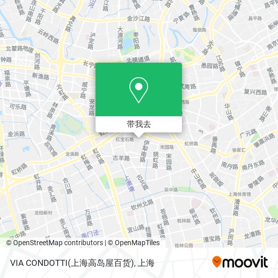 VIA CONDOTTI(上海高岛屋百货)地图