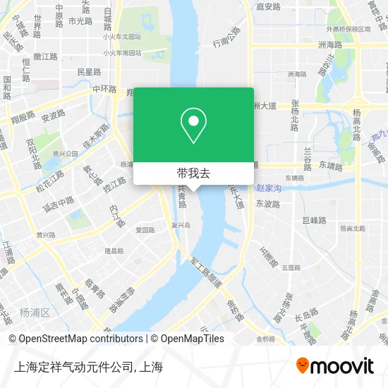 上海定祥气动元件公司地图