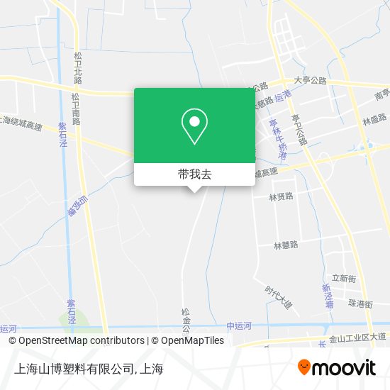 上海山博塑料有限公司地图