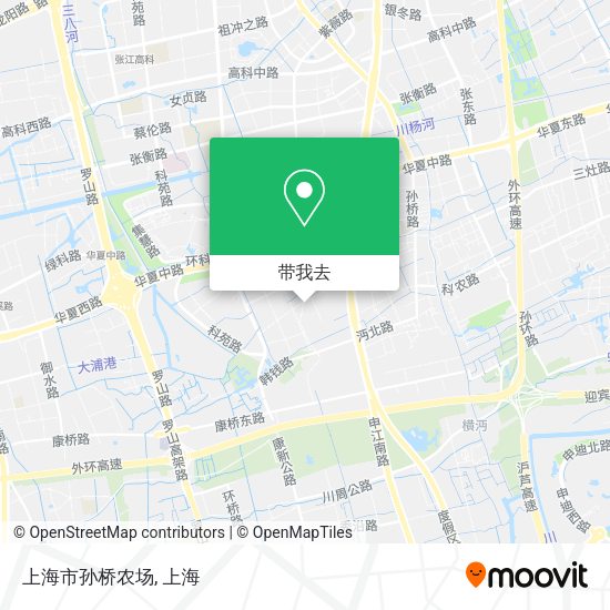 上海市孙桥农场地图