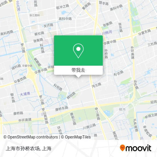 上海市孙桥农场地图